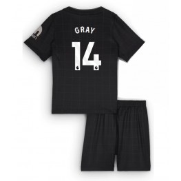 Tottenham Hotspur Archie Gray #14 Uit tenue Kids 2025-26 Korte Mouw (+ Korte broeken)